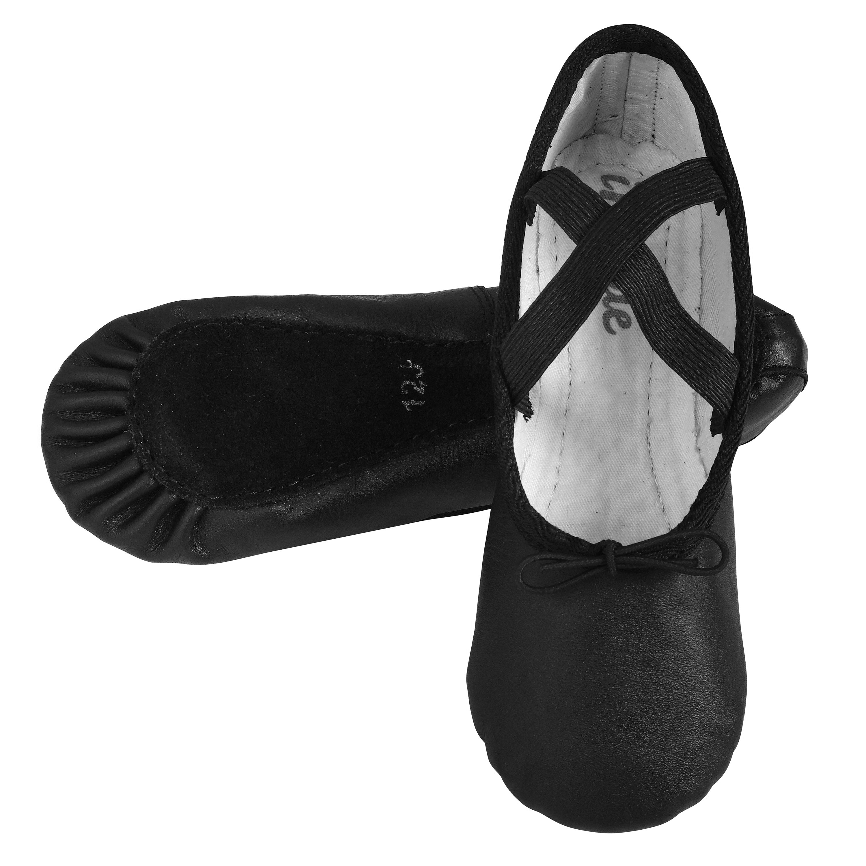 Girls black sale ballet shoes