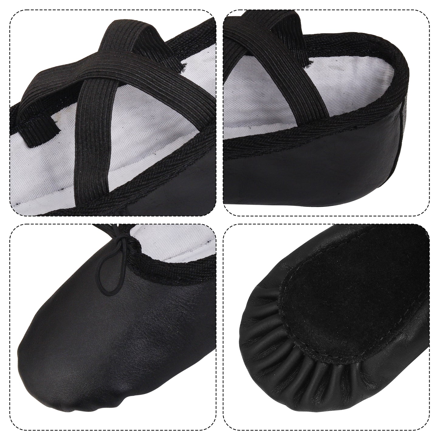 black ballet shoes