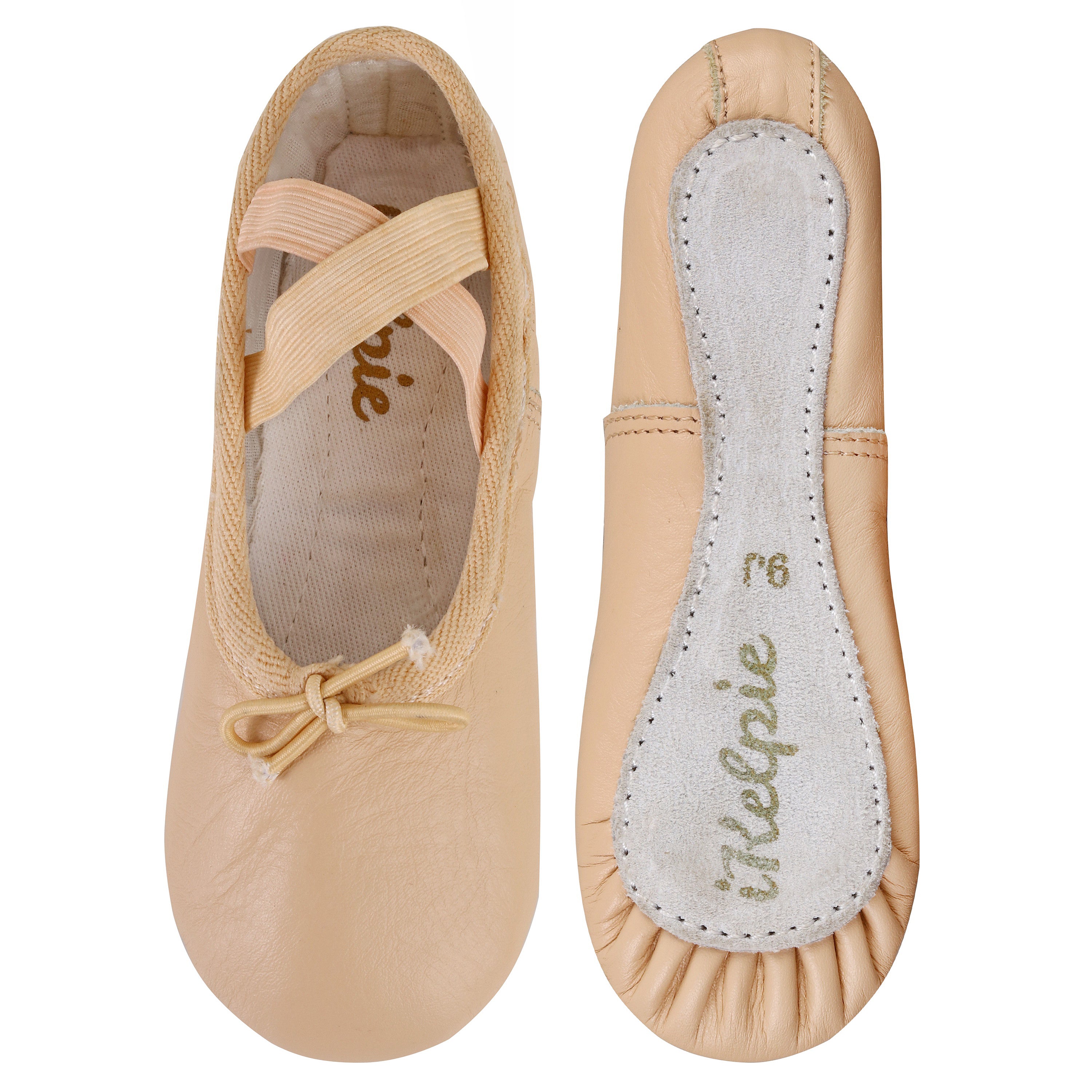 Leather Ballet Dance Shoes Adult Child Kids Dancing Shoes Full Sole Pointe  Girls Dance Shoes