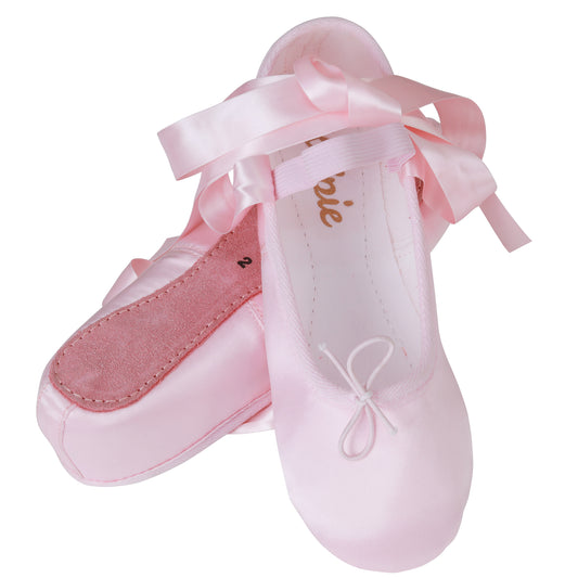 Pink Satin Ballet Dance Shoes Adult Child Kids Dancing Shoes Full Sole Pointe Girls Dance ShoesBallet Dance Shoes